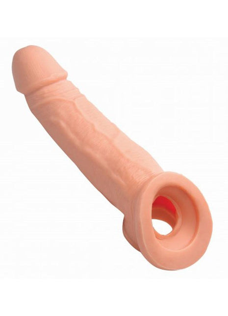 Size Matters Penis Extender Sleeve Realistic - Flesh/Vanilla - 2in