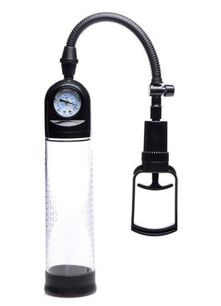 Size Matters Trigger Penis Pump with Built-In Pressure Gauge