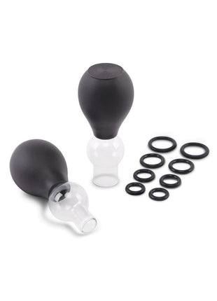 Size Up Classic Nipple Pump - Black/Clear - Set