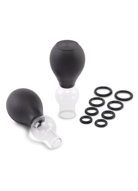 Size Up Classic Nipple Pump - Black/Clear - Set