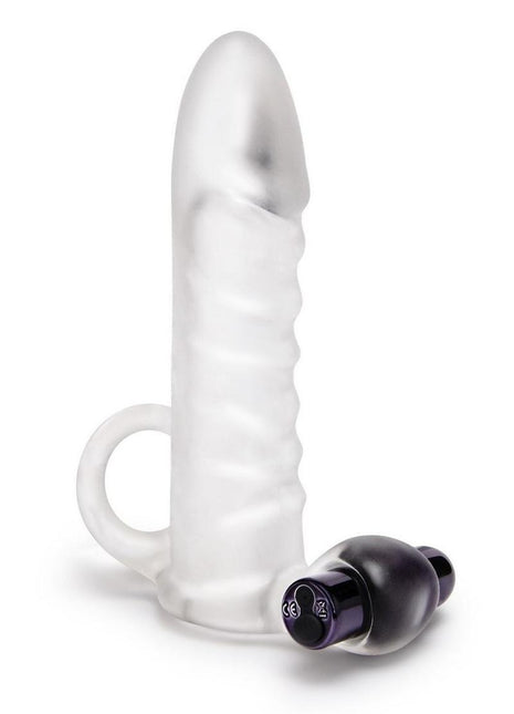 Size Up Clear View Vibrating Penis Extender - Clear - 2in
