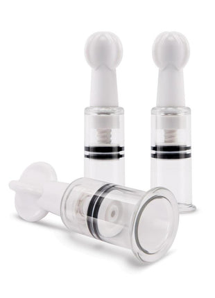Size Up Nipple and Clit Triple Sucker - Black/Clear - Set