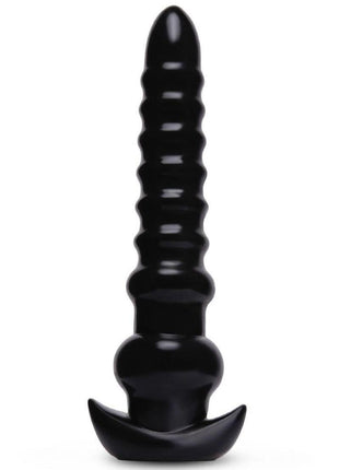 Size Up Ribbed Textured Titan Plug - Black - 13in