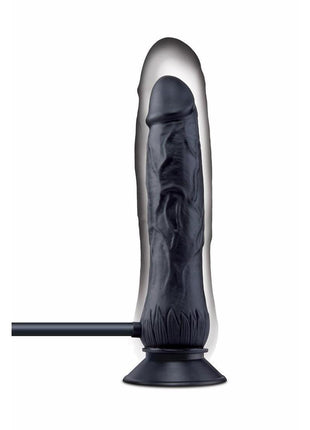 Size Up Ripple Inflatable Silicone Dildo