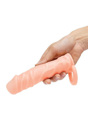 Size Up Silicone Realistic Penis Extender with Ball Loop