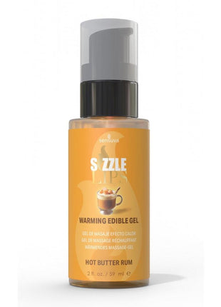 Sizzle Lips Warming Edible Gel Butter Rum - 2oz