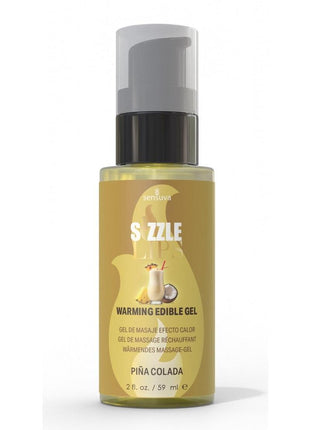 Sizzle Lips Warming Edible Gel Pina Colada - 2oz