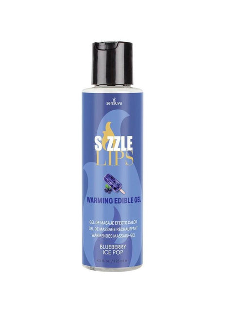 Sizzle Lips Warming Edible Gel Blueberry Ice Pop - 4.2oz