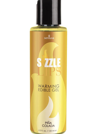 Sizzle Lips Warming Edible Gel Pina Colada - 4.2oz