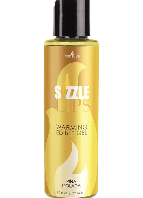 Sizzle Lips Warming Edible Gel Pina Colada - 4.2oz