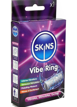 Skins Disposable Vibrating Cock Ring - Clear
