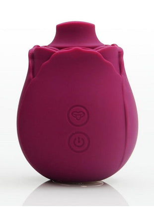 Skins Rose Buddies Rose Flutterz Rechargeable Silicone Clitoral Vibrator - Purple