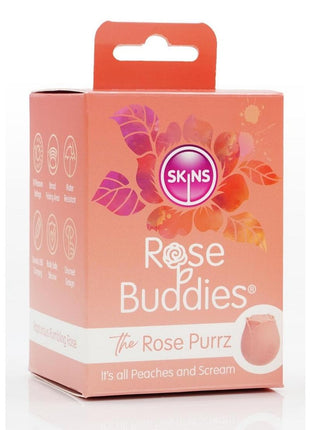 Skins Rose Buddies Rose Purrz Rechargeable Silicone Clitoral Vibrator - Beige