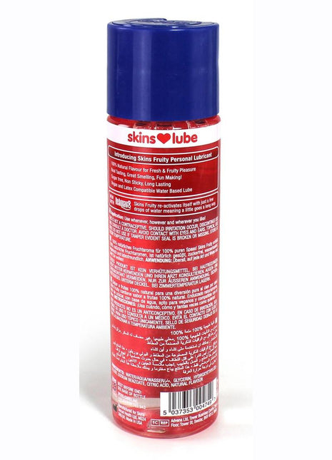 Skins Strawberry Water Based Lubricant - 4.4oz