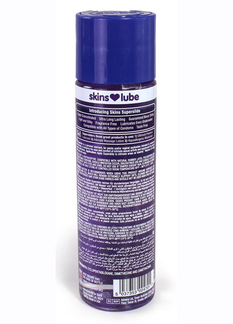Skins Super Slide Silicone Based Lubricant - 4.4oz