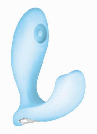 Sky Stratus Tapping Rechargeable Silicone Plug - Blue