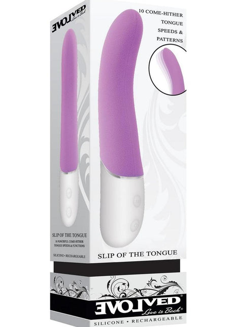 Slip Of The Tongue Rechargeable Silicone Clitoral Stimulator - Pink/White