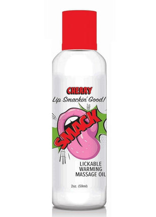 Smack Lickable Massage Oil 2oz - Cherry
