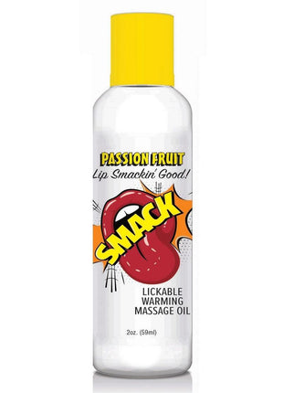 Smack Lickable Massage Oil 2oz - Passion Fruit