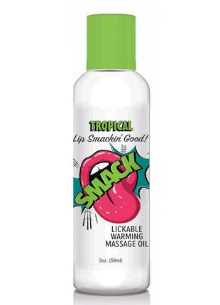 Smack Lickable Massage Oil 2oz - Tropical