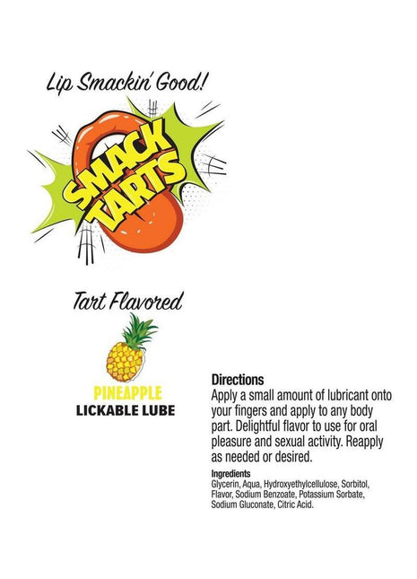 Smack Tarts Lickable Lube 2oz - Sour Pineapple
