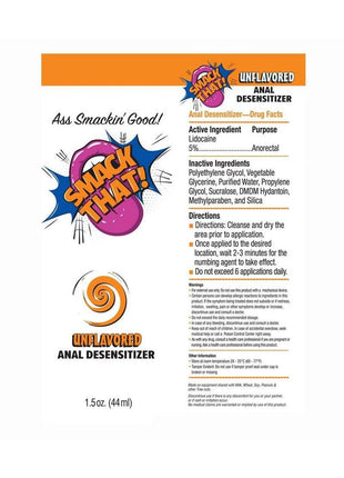 Smack That Anal Desensitizer 1.5oz - Unflavored