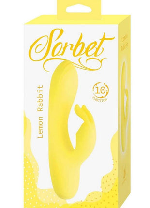 Sorbet Lemon Rechargeable Silicone Rabbit - Yellow