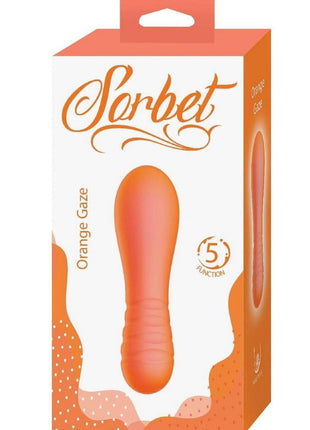 Sorbet Orange Gaze Rechargeable Silicone Bullet Vibrator - Orange