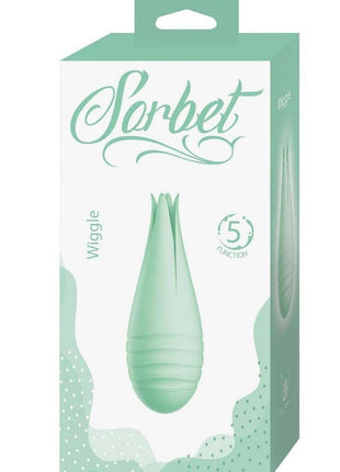 Sorbet Wiggle Rechargeable Silicone Bullet Vibrator - Mint Green