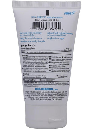 Sta-Erect Delay Cream For Men - 2oz - Bulk