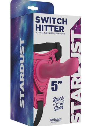 Stardust Switch Hitter Adjustable Silicone Strap-On - Pink