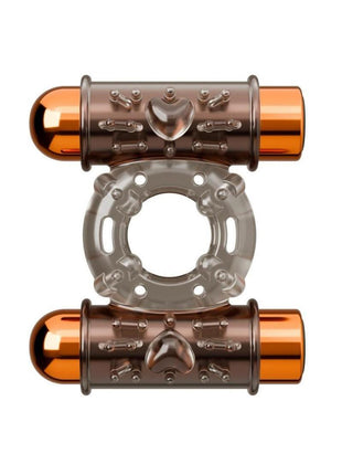 Stay Hard Vibrating Rechargeable Cock Ring Set with Sleeve and 2 Bullets