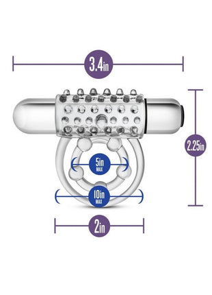 Stay Hard Vibrating Super Clitifier Cock Ring with Bullet