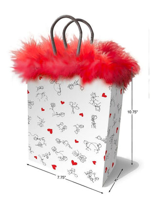 Stick Figures - Red/White - Gift Bag