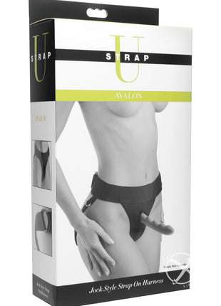 Strap U Avalon Jock Style Strap-On Harness - Black