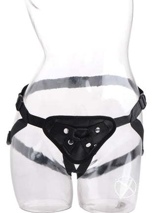 Strap U Sutra Fleece Lined Strap-On with Bullet Pocket - Black