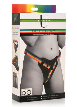 Strap U Take The Rainbow Universal Harness - Multicolor/Rainbow