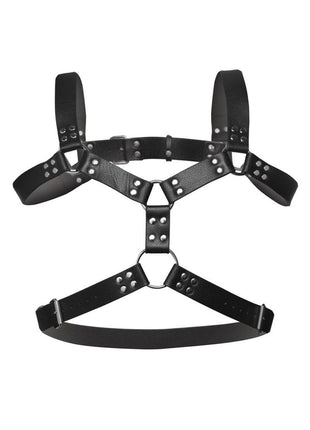 Strict 6 O-Ring Chest Harness - Black/Metal
