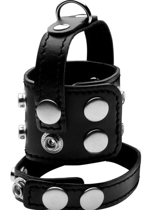 Strict Cock Strap and Ball Stretcher - Black