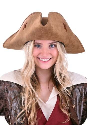 Suede Pirate Hat for Women