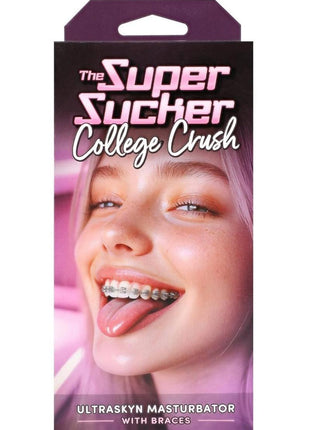 Super Sucker College Crush Ultraskyn Masturbator - Mouth with Braces - Vanilla