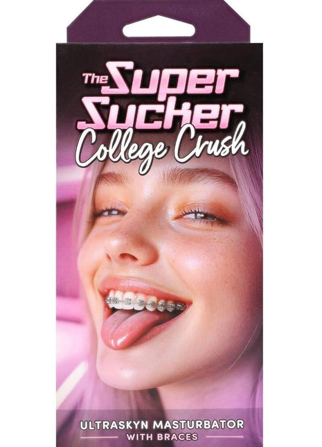 Super Sucker College Crush Ultraskyn Masturbator - Mouth with Braces - Vanilla