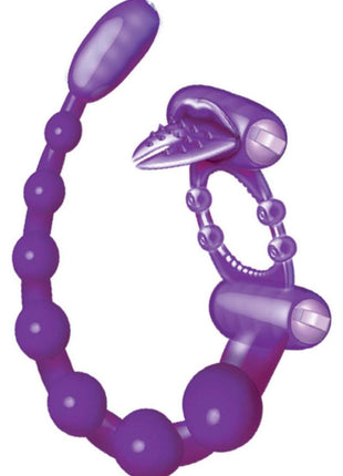 Super Xtreme Vibrating Scorpion Silicone Cock Ring Waterproof - Purple