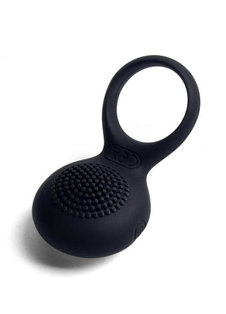 Svakom Tyler Silicone Rechargeable Clitoral Stimulator Couple's Ring - Black