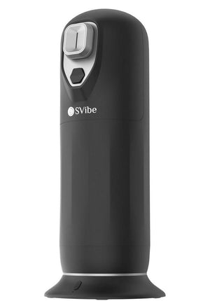 Svibe Ikon Jet Rechargeable Thrusting Warming Masturbator - Black