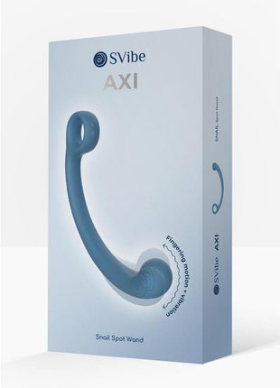 Svibe Snail Axi Rechargeable Silicone Custom Vibrating Spot Wand - Blue Lagoon