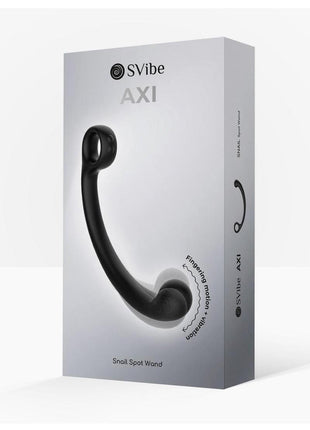 Svibe Snail Axi Rechargeable Silicone Custom Vibrating Spot Wand - Granit Noir