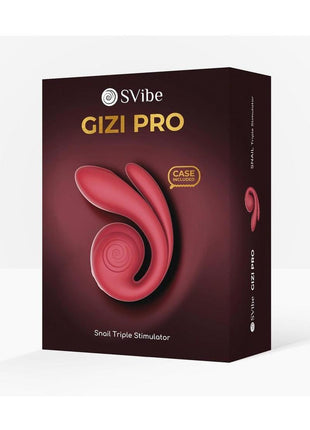Svibe Snail Gizi Pro Rechargeable Silicone Triple Stimulator - Bordeaux