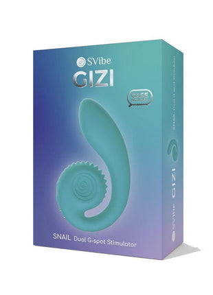 Svibe Snail Gizi Rechargeable Silicone Rabbit Vibrator - Teal