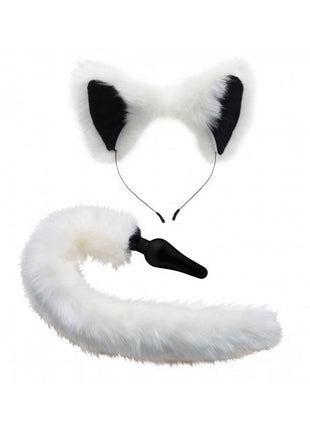 Tailz Fox Tail and Ears - White - Set